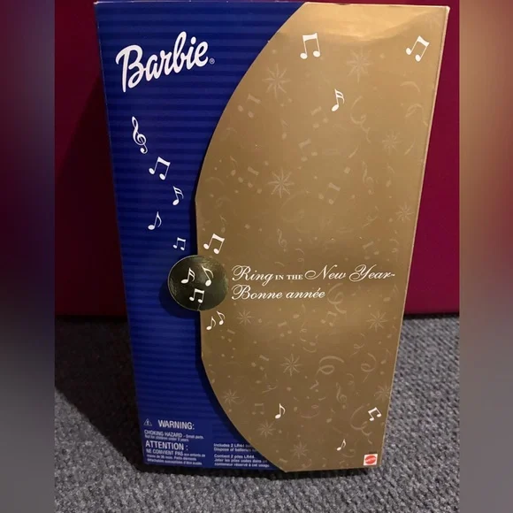 2001 RING IN THE NEW YEAR BARBIE DOLL MATTEL NIB NEW IN BOX - Picture 2 of 5